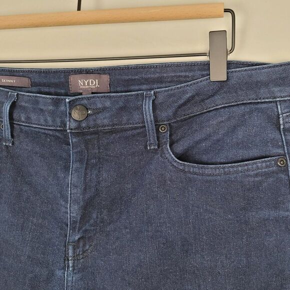 NYDJ Ami Skinny Jeans High Waist Dark Wash Blue Size 14 - Picture 8 of 12